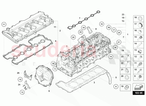 Part Diagram for Lamborghini 07L103064BH