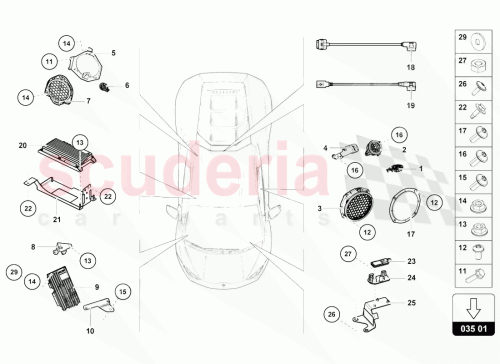 Part Diagram for Lamborghini 4T1035755