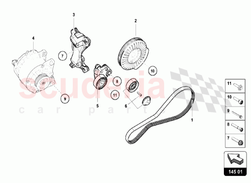Part Diagram for Lamborghini N91151001
