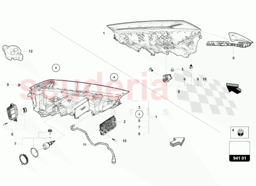 Part Diagram for Lamborghini 5J0941141B