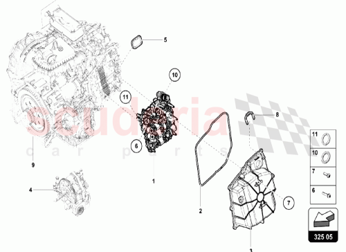 Part Diagram for Lamborghini 4T0927155D