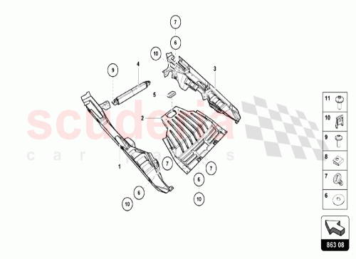 Part Diagram for Lamborghini 4T0863081G