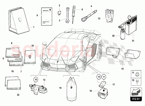 Part Diagram for Lamborghini 475012775AB