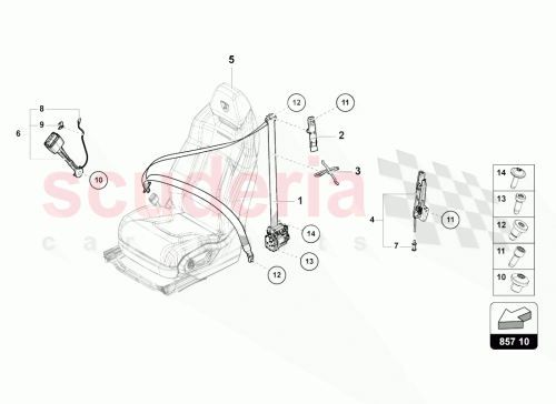 Part Diagram for Lamborghini 1J0973119