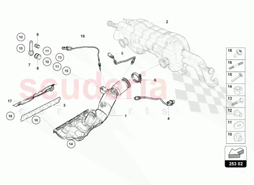 Part Diagram for Lamborghini 4B0253205D