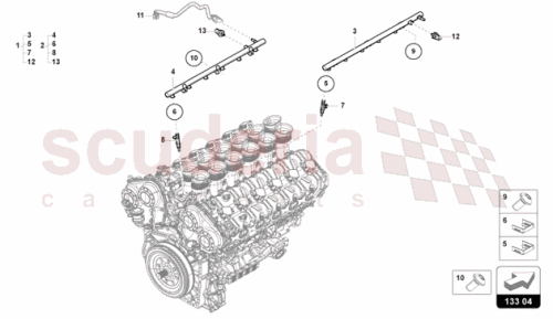 Part Diagram for Lamborghini 07M906031D