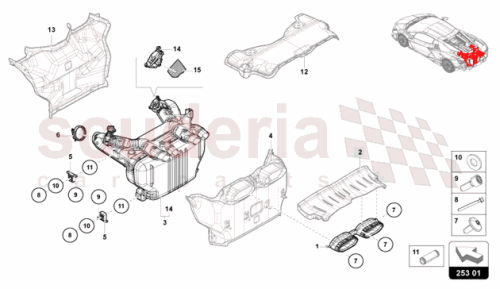 Part Diagram for Lamborghini 992998021