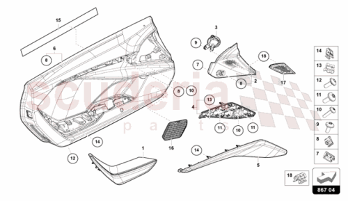 Part Diagram for Lamborghini 47B868216XZ0
