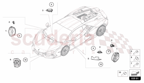 Part Diagram for Lamborghini 47B035453