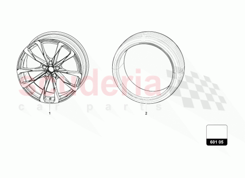 Part Diagram for Lamborghini 4ML601025AK