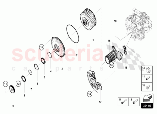 Part Diagram for Lamborghini 0BZ141192K