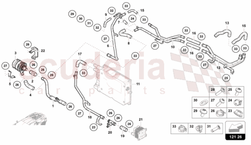 Part Diagram for Lamborghini 47C121164
