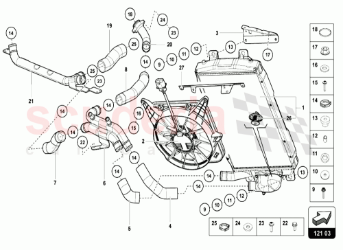 Part Diagram for Lamborghini N90953801