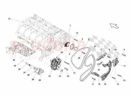 Part Diagram for Lamborghini 079109507AP