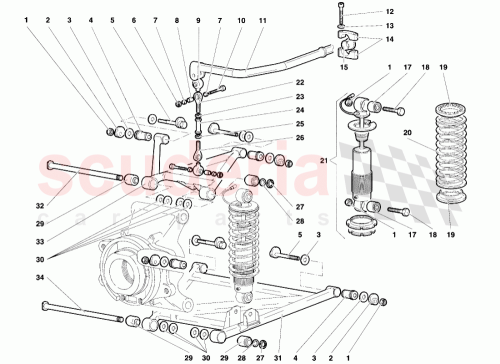 Part Diagram for Lamborghini 005233166