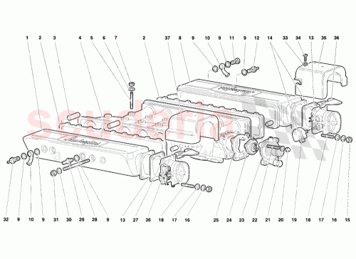 Part Diagram for Lamborghini 001336467