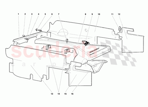 Part Diagram for Lamborghini 001331681