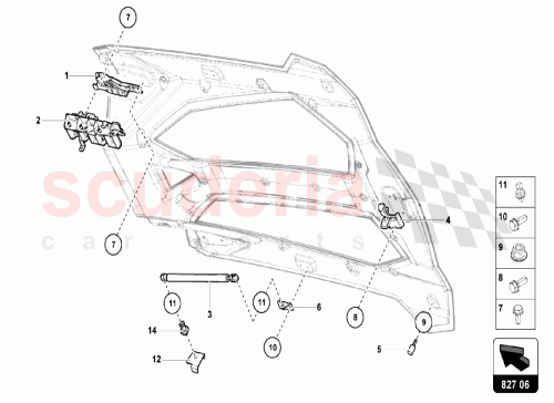 Part Diagram for Lamborghini 475823509B