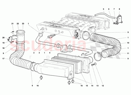 Part Diagram for Lamborghini 009453169