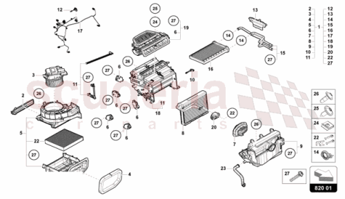 Part Diagram for Lamborghini 47B898253