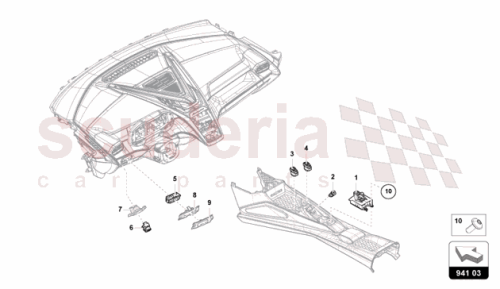 Part Diagram for Lamborghini 4K2941501R