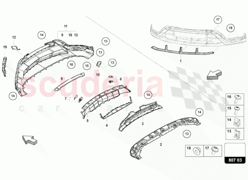 Part Diagram for Lamborghini 4ML807251