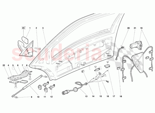 Part Diagram for Lamborghini 893947565A
