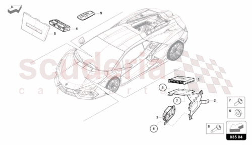 Part Diagram for Lamborghini 9JA035284S