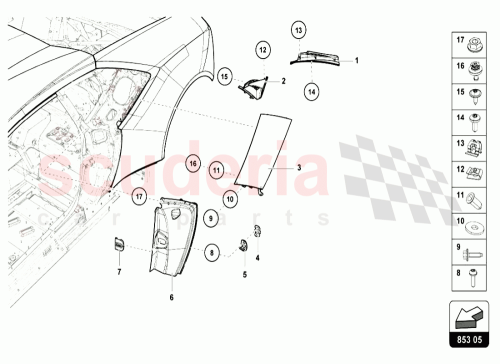 Part Diagram for Lamborghini N91137101