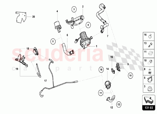 Part Diagram for Lamborghini 07L133106A