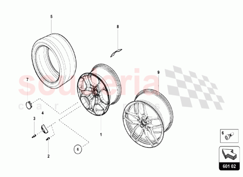 Part Diagram for Lamborghini 4T0601303