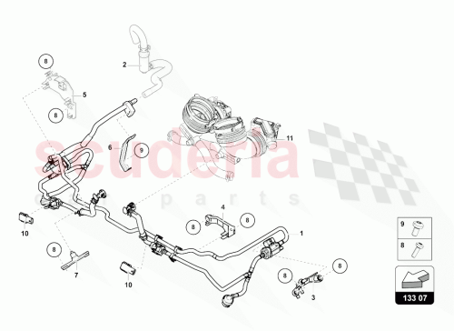 Part Diagram for Lamborghini 0P2133240T