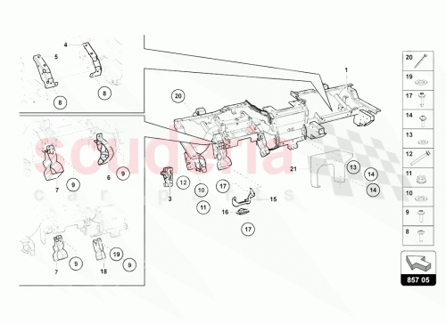 Part Diagram for Lamborghini 471857025D