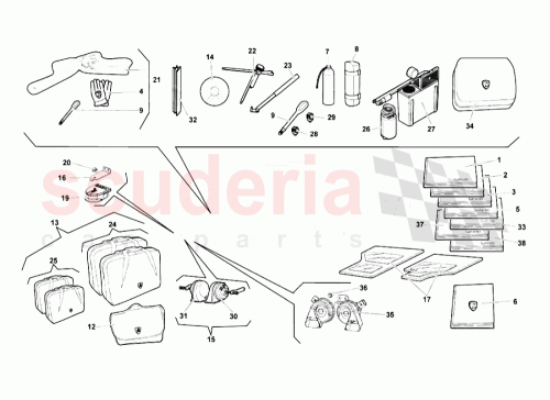 Part Diagram for Lamborghini 400012003CM