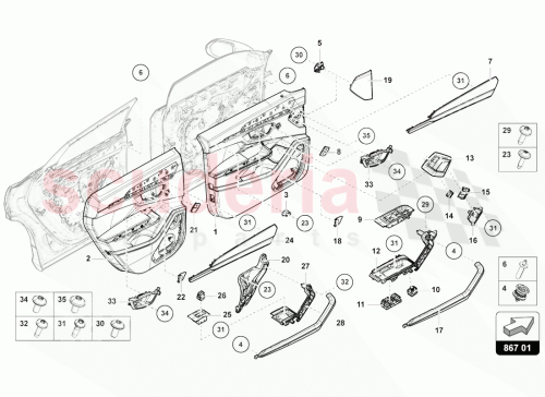 Part Diagram for Lamborghini N10725401