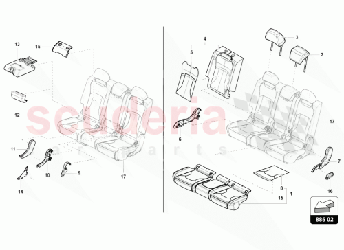 Part Diagram for Lamborghini 4ML885975