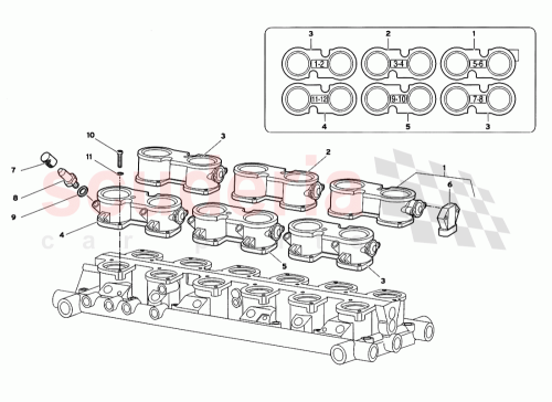 Part Diagram for Lamborghini 0013007420