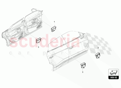 Part Diagram for Lamborghini 4M1959592D
