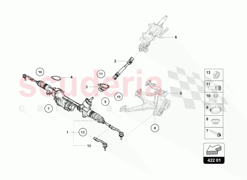 Part Diagram for Lamborghini 4S1423050L