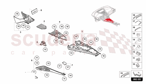 Part Diagram for Lamborghini 47B861336