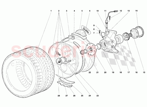 Part Diagram for Lamborghini 005235331