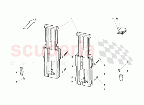 Part Diagram for Lamborghini 8E0959643E
