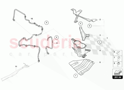 Part Diagram for Lamborghini 4M4201827D