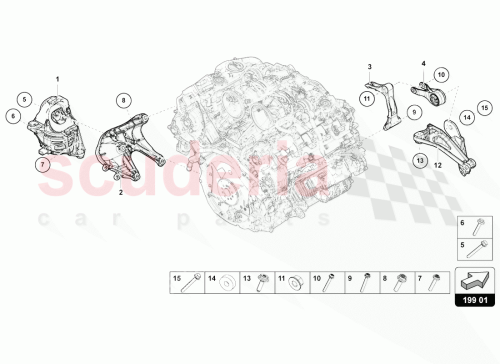 Part Diagram for Lamborghini 4M0199307BF
