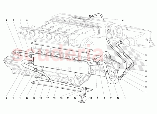 Part Diagram for Lamborghini 001532656