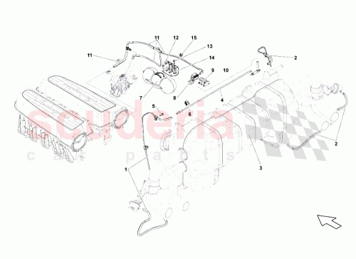 Part Diagram for Lamborghini 4E0831701