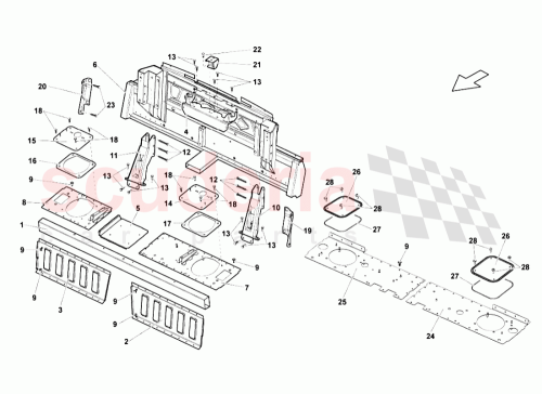 Part Diagram for Lamborghini 407803228A
