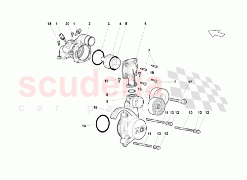 Part Diagram for Lamborghini 07M903137A
