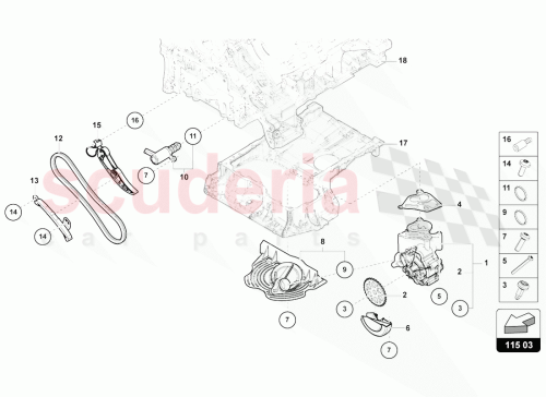 Part Diagram for Lamborghini 06M115393D