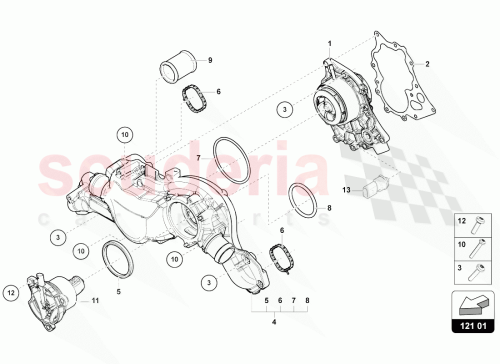 Part Diagram for Lamborghini 0P2121237A